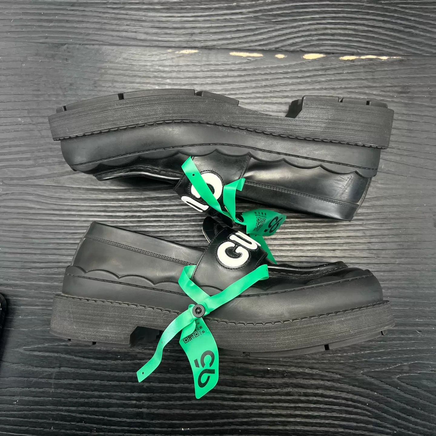 Gucci GUCCI Black Leather Loafers 39.5 Size US 9 / IT 39 - 3 Thumbnail