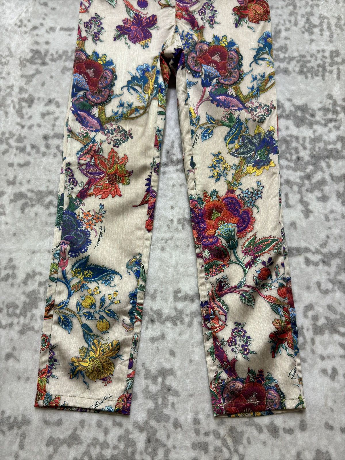 Just Cavalli Just Cavalli 2000s Abstract Floral Print Archive Pants Size US 26 / EU 42 - 6 Thumbnail