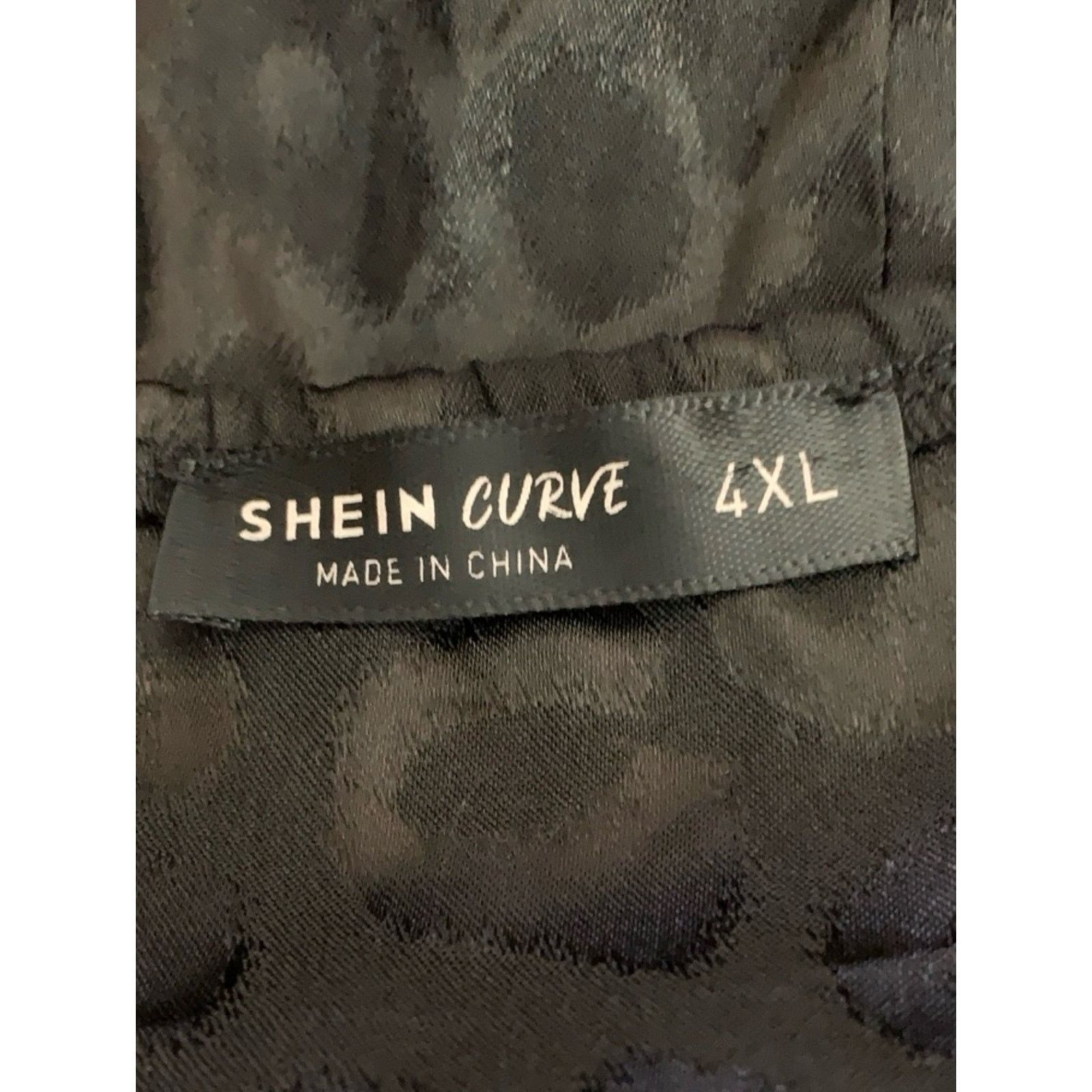 Shein SHEIN Womens 4X Black Leopard Nightdress Adjustable Straps Size 4XL / US 24-26 - 12 Thumbnail