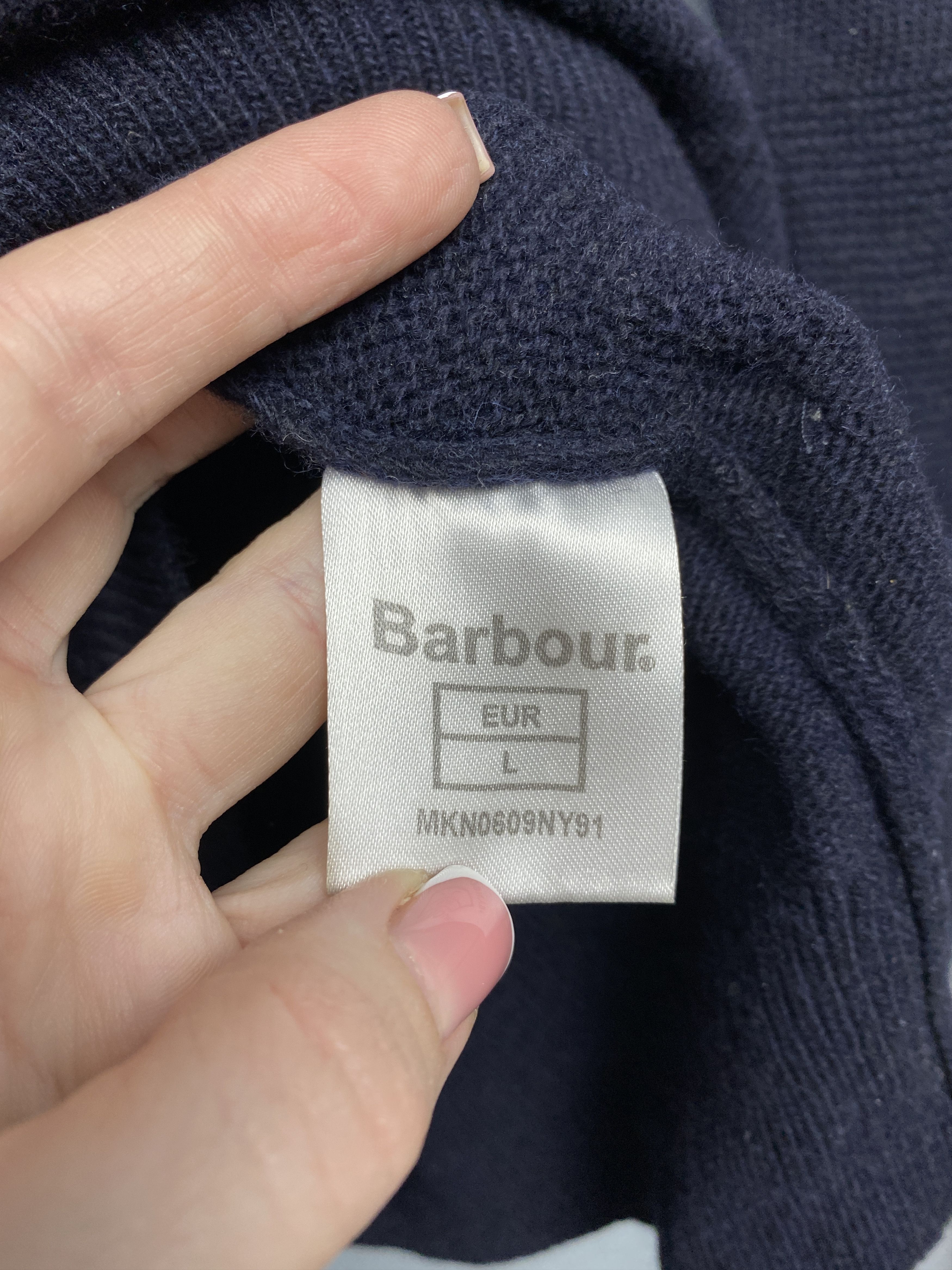 Barbour × Vintage Barbour Dept (B) Vintage Mens Wool Knit Sweater Size US L / EU 52-54 / 3 - 5 Thumbnail