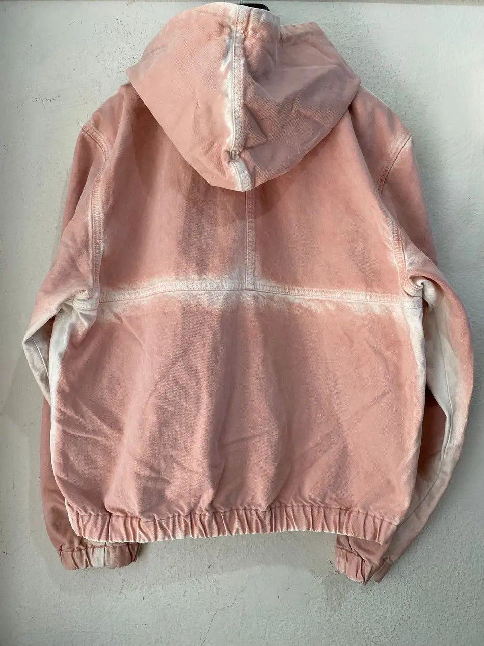 Stussy Spray Dye Hooded Work Jacket Faded Pink Size US S / EU 44-46 / 1 - 4 Thumbnail
