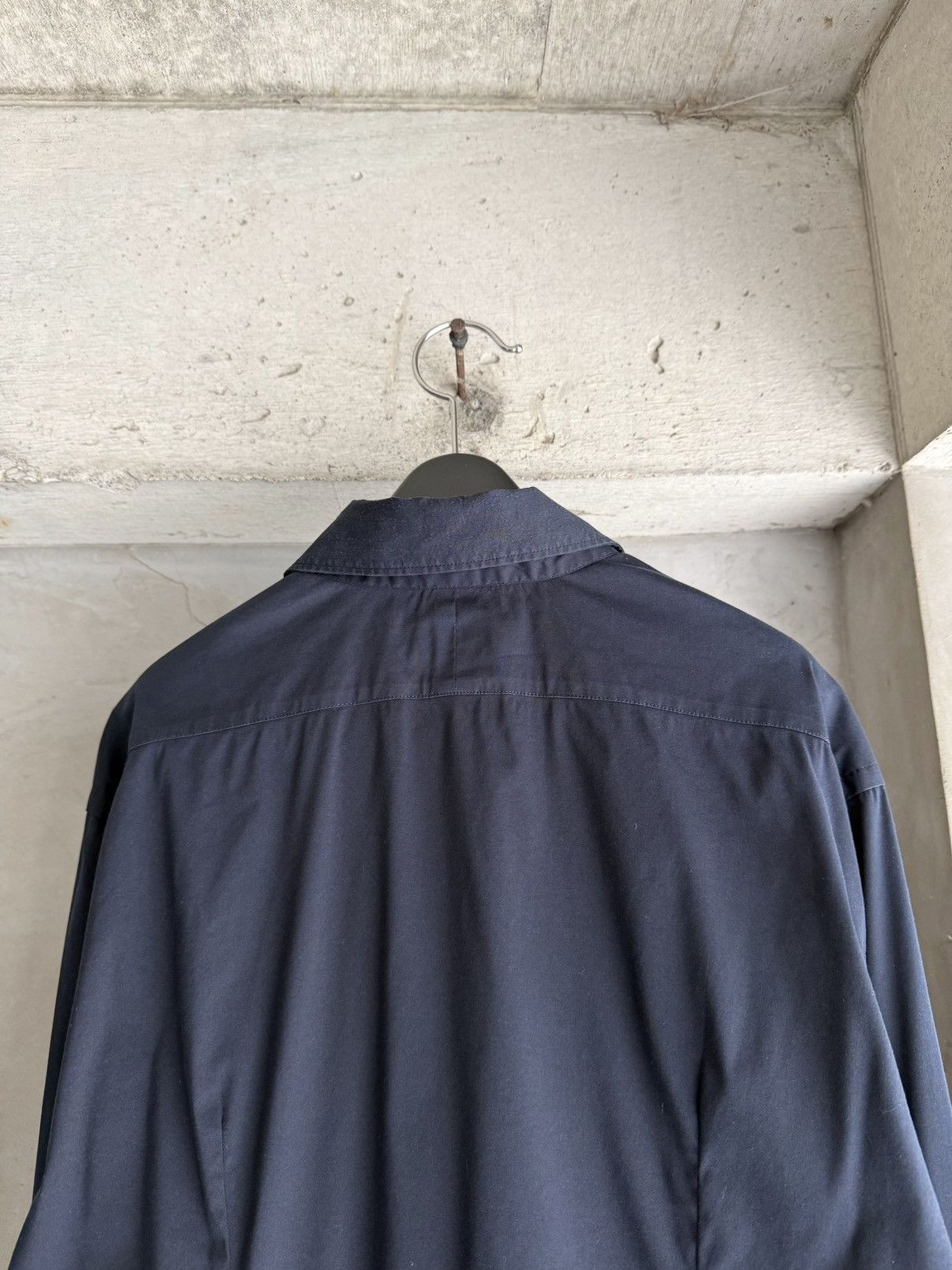 Prada 2000s PRADA Archive Oversized Dark Navy Shirt Size US S / EU 44-46 / 1 - 7 Thumbnail
