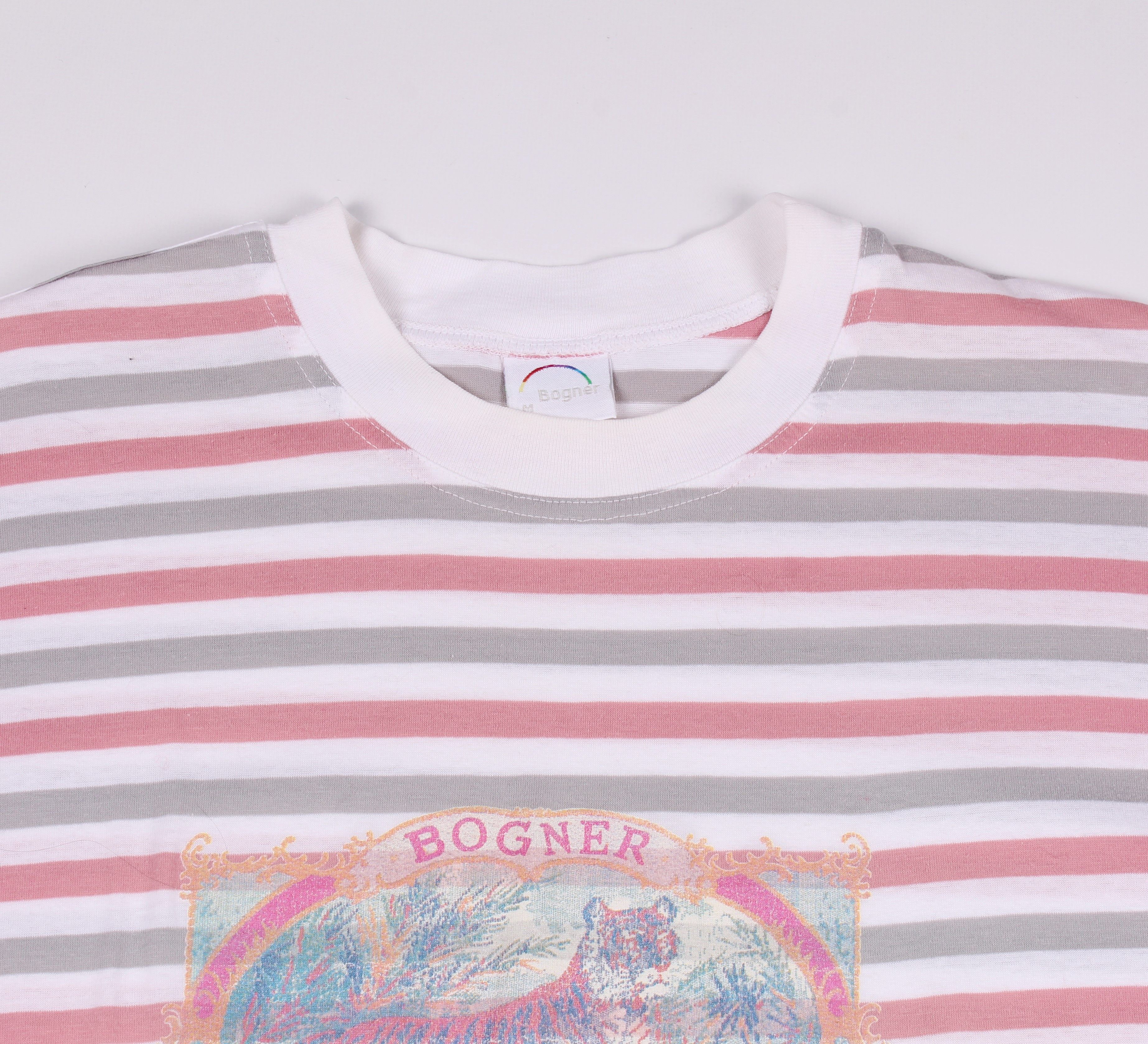 Bogner Vintage Bogner Tiger Striped T-shirt Size US M / EU 48-50 / 2 - 2 Thumbnail