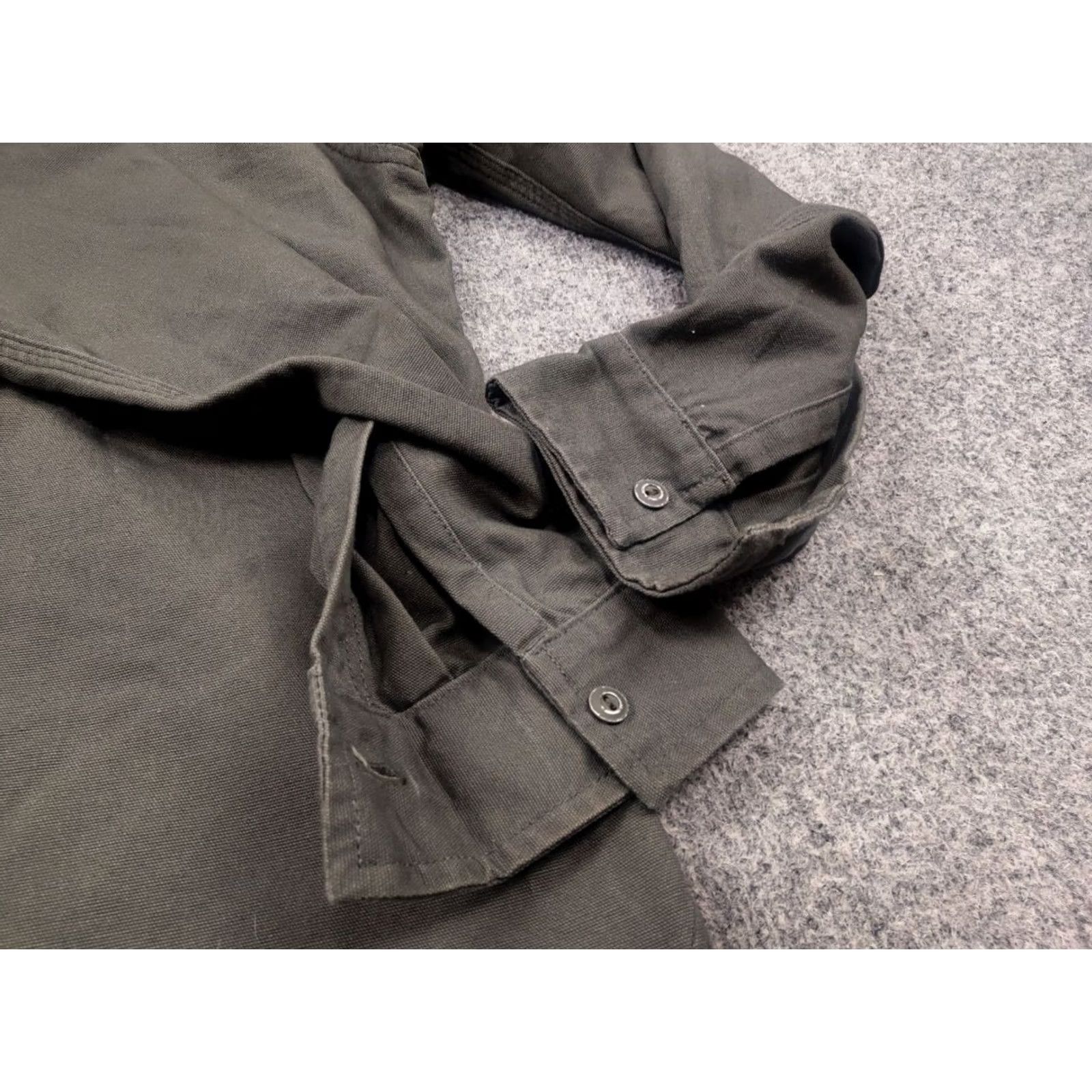 Tellason VINTAGE Tellason Olive Drab Flap Pockets Long Sleeve Button Up Work Shirt USA Shirt Mens S Green 90s Army Vintage Tellason Size US S / EU 44-46 / 1 - 7 Thumbnail
