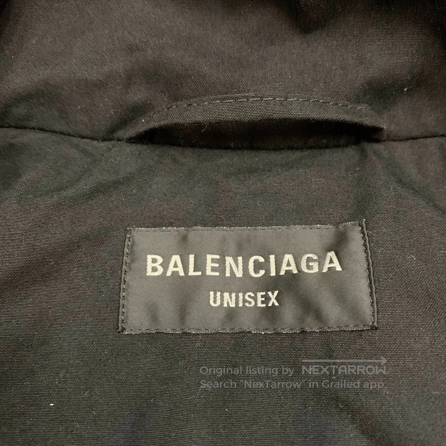 Balenciaga black logo racing jacket by Balenciaga. Size US XS / EU 42 / 0 - 6 Thumbnail