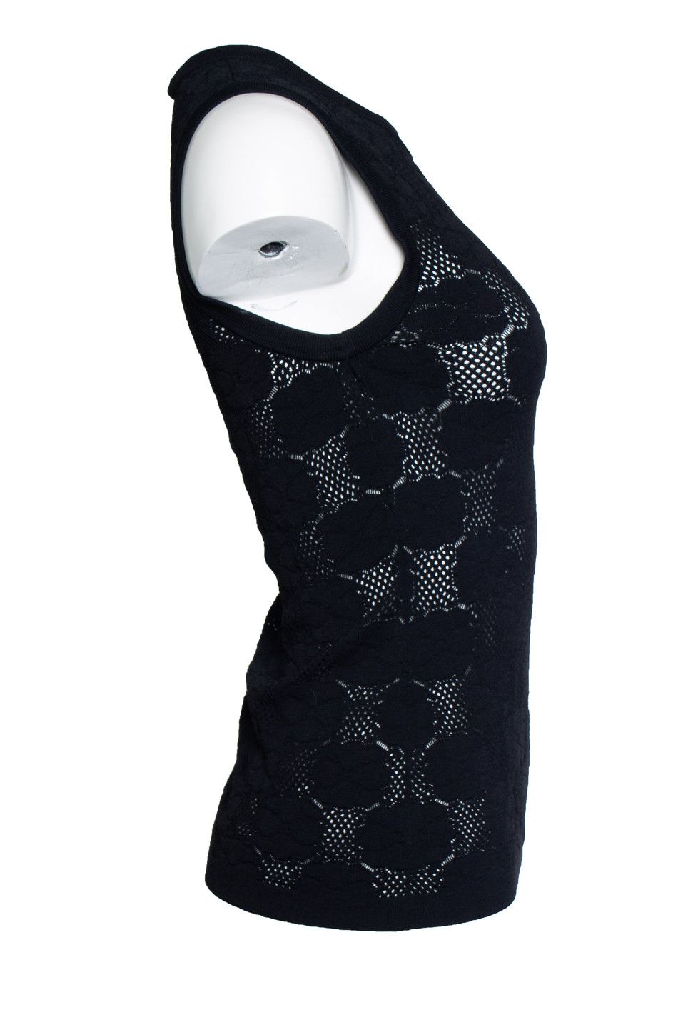 Chanel Chanel, black crochet knitted top Size XS / US 0-2 / IT 36-38 - 4 Thumbnail