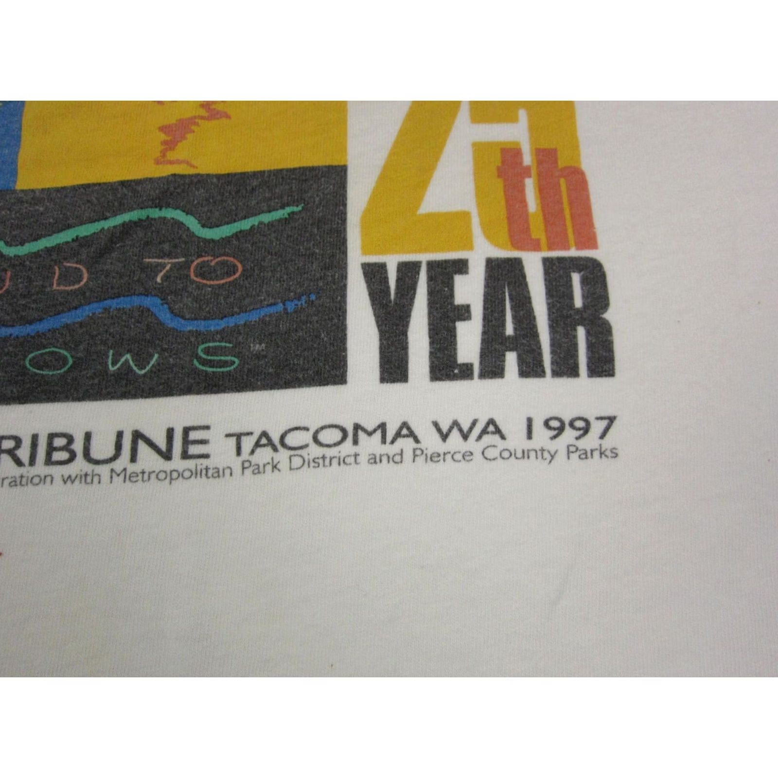 Vintage Vintage Nike Shirt Mens XL White Sound to Narrows Tacoma 90s Size US XL / EU 56 / 4 - 4 Thumbnail