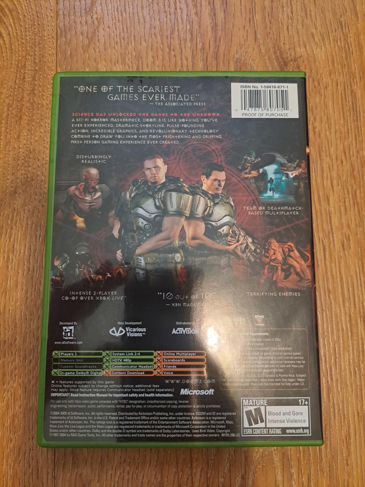 Other Doom 3 Xbox Very Good Condition Size ONE SIZE - 2 Thumbnail