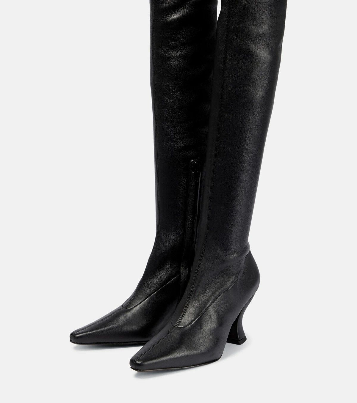 Bottega Veneta o1y0725 Leather Boots in Black Size US 6 / IT 36 - 3 Thumbnail