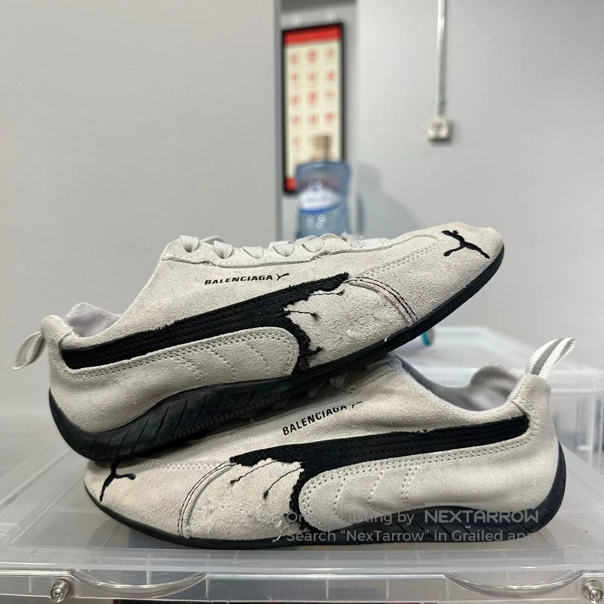 Balenciaga Balenciaga Puma Speedcat Black and White. Size US 6 / EU 39 - 5 Thumbnail