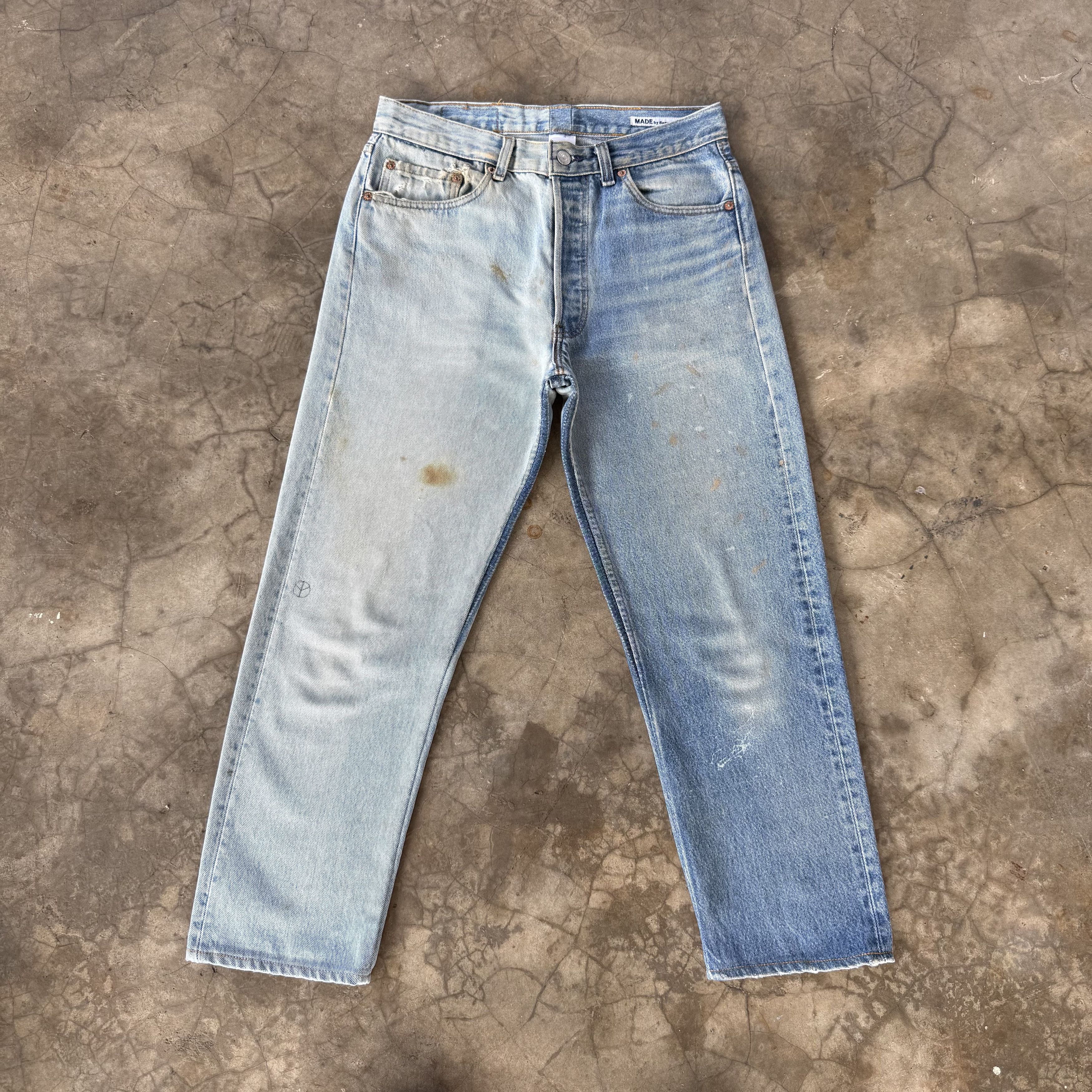 Levi's Vintage Levi's 501 Stonewash Faded Denim Jean Size US 32 / EU 48 - 16 Thumbnail