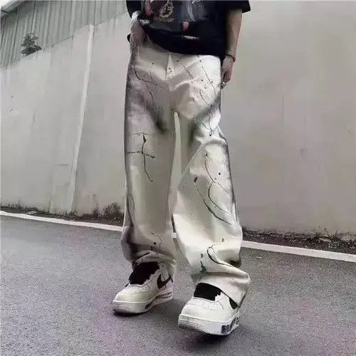 Anime × Japanese Brand × Jean Graffiti streetwear jeans Size US 32 / EU 48 - 4 Thumbnail