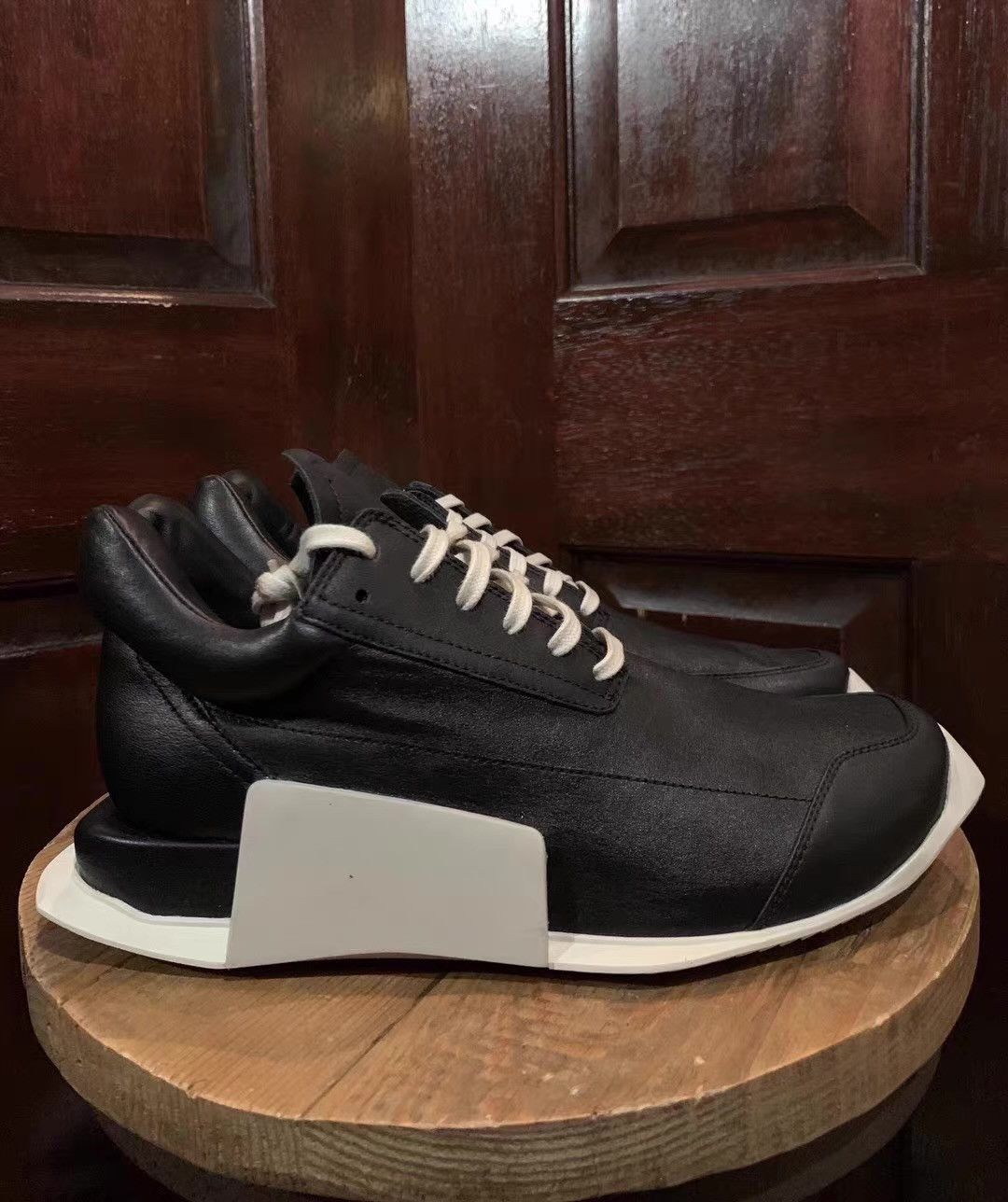 Rick Owens Rick Owens x Adidas Black Level Runner Low 2 Ｑ25 Size US 8.5 / EU 41-42 - 2 Thumbnail