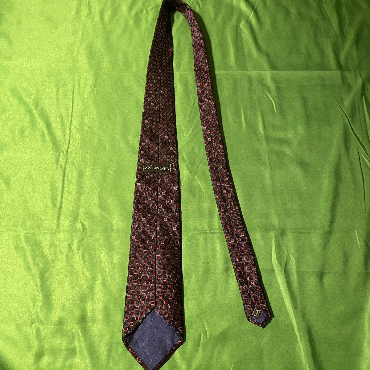 Other Silk Black and Red Bred Tie d’ este made in Italy Size ONE SIZE - 6 Thumbnail