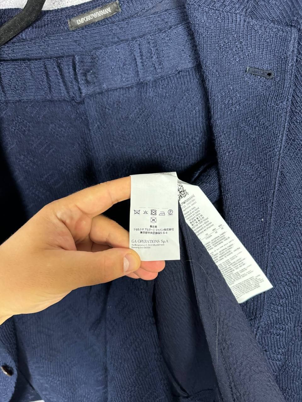 Emporio Armani Emporio Armani Women's Blue Double Knit Lana Wool Suits Size M / US 6-8 / IT 42-44 - 14 Thumbnail