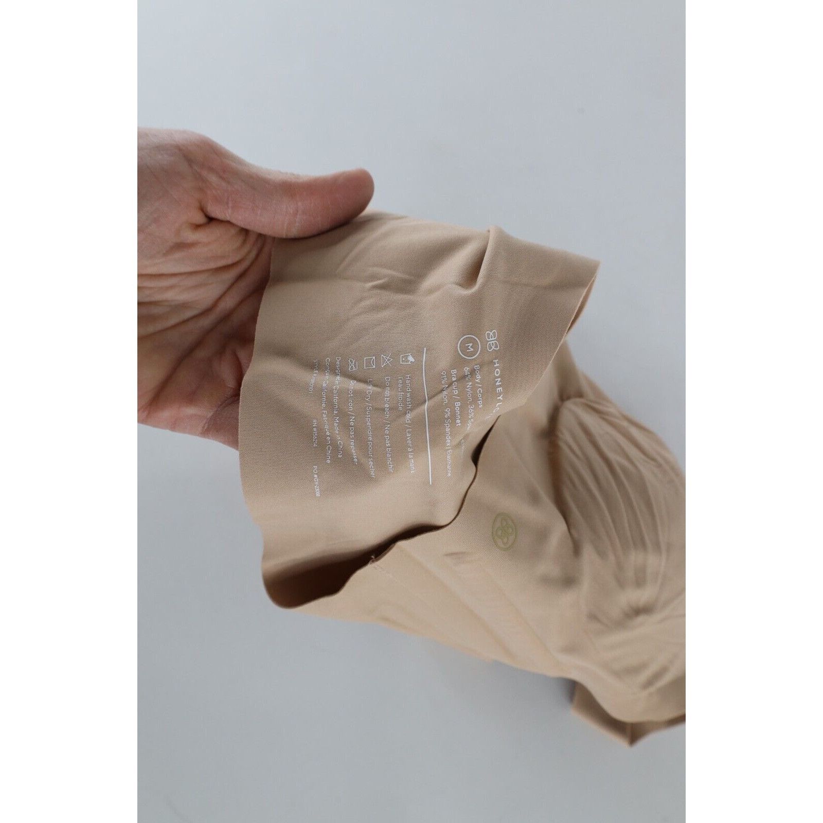 Vintage New Honeylove Shapewear Liftwear V-Neck Bra Nude Beige Size ONE SIZE - 4 Thumbnail