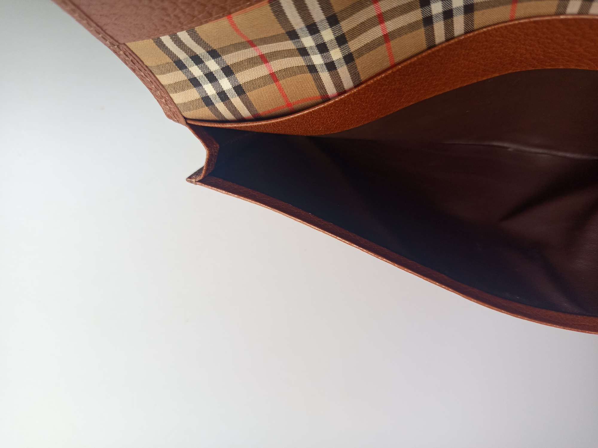 Burberry Burberrys Long Wallet Leather Brown Men Women Vintage Size ONE SIZE - 12 Thumbnail