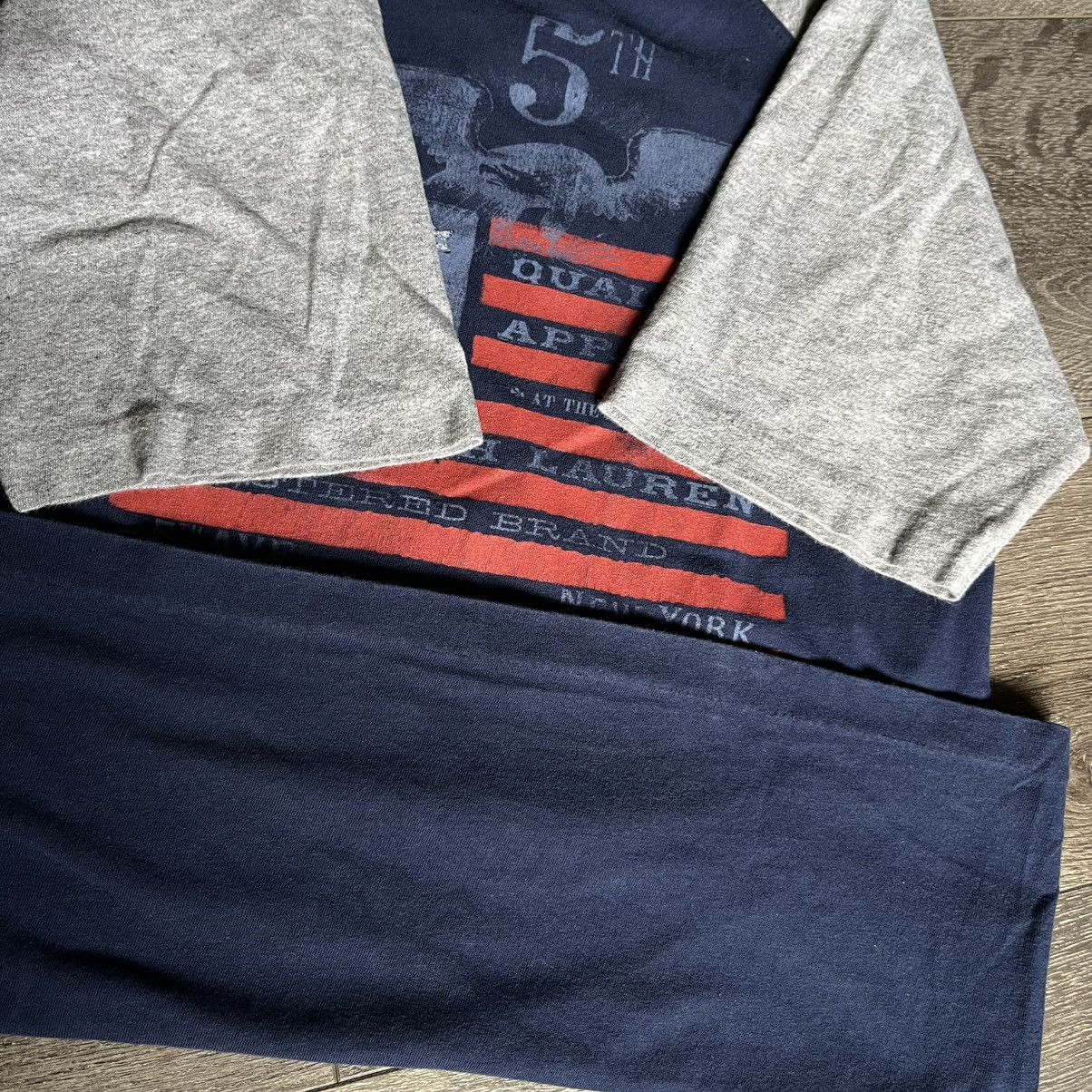 Polo Ralph Lauren Vintage Polo Ralph Lauren Flag Raglan Eagle Graphic T Shirt Size M / US 6-8 / IT 42-44 - 6 Thumbnail