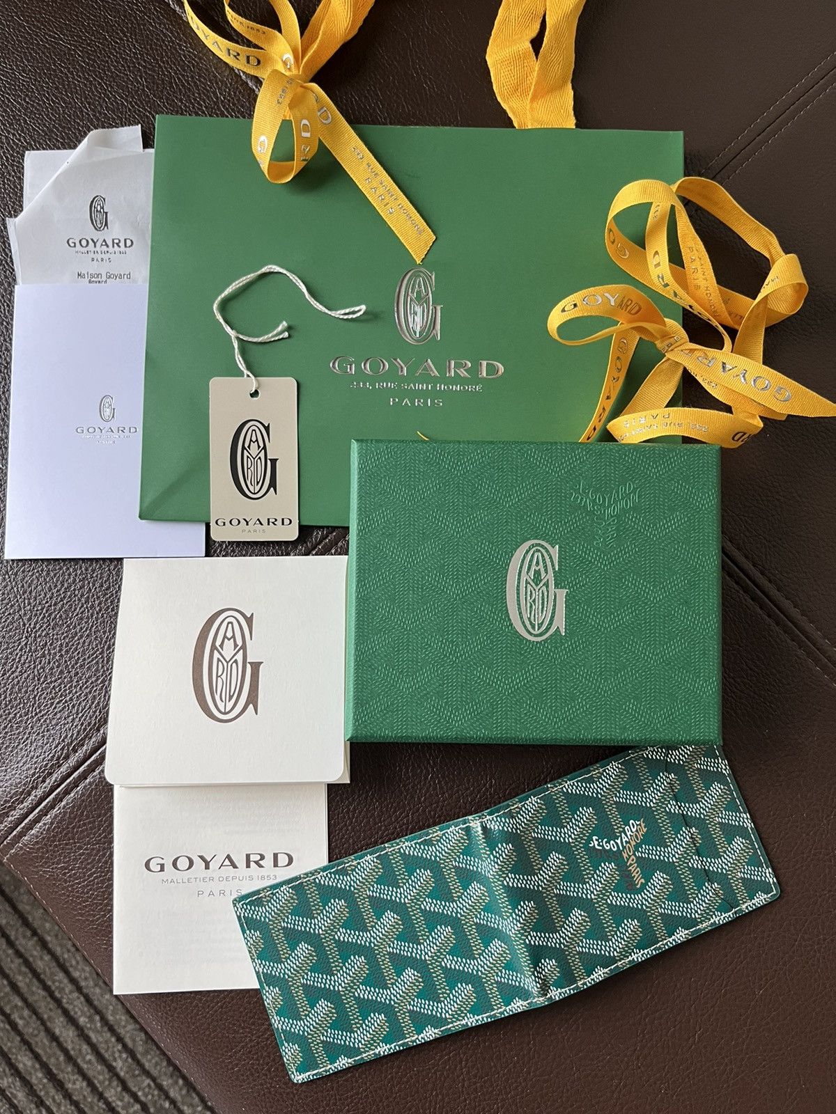 Goyard Goyard Iconic Limited Green Leather Wallet BrandNew Giftable Size ONE SIZE - 21 Thumbnail