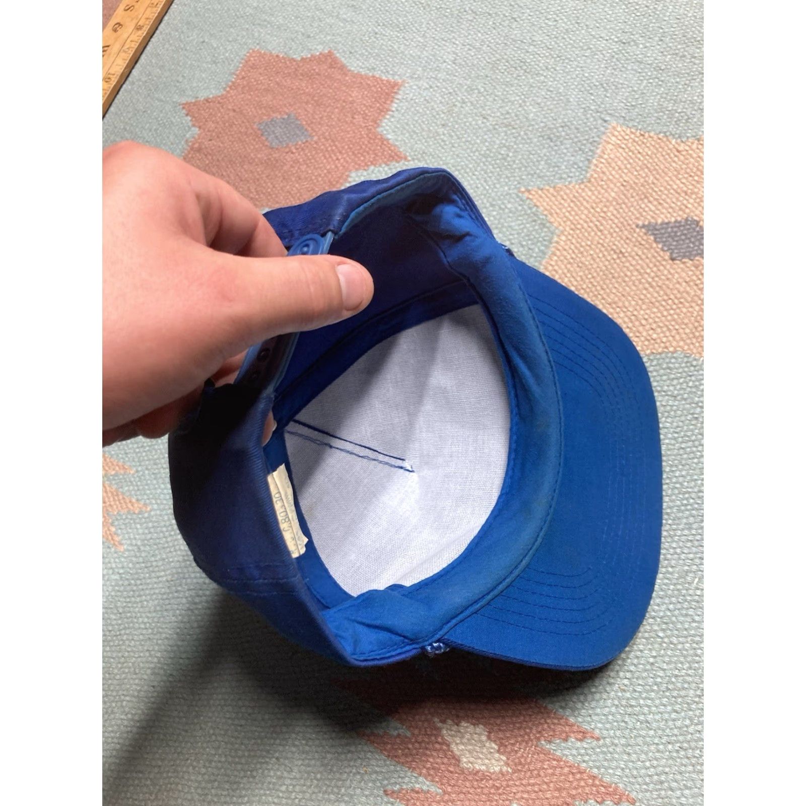 Vintage VINTAGE SnapBack Hat Cap Thermogas Propane HVAC Blue Men Adjustable Blue SnapBack Hat Cap Mens Size ONE SIZE - 6 Thumbnail