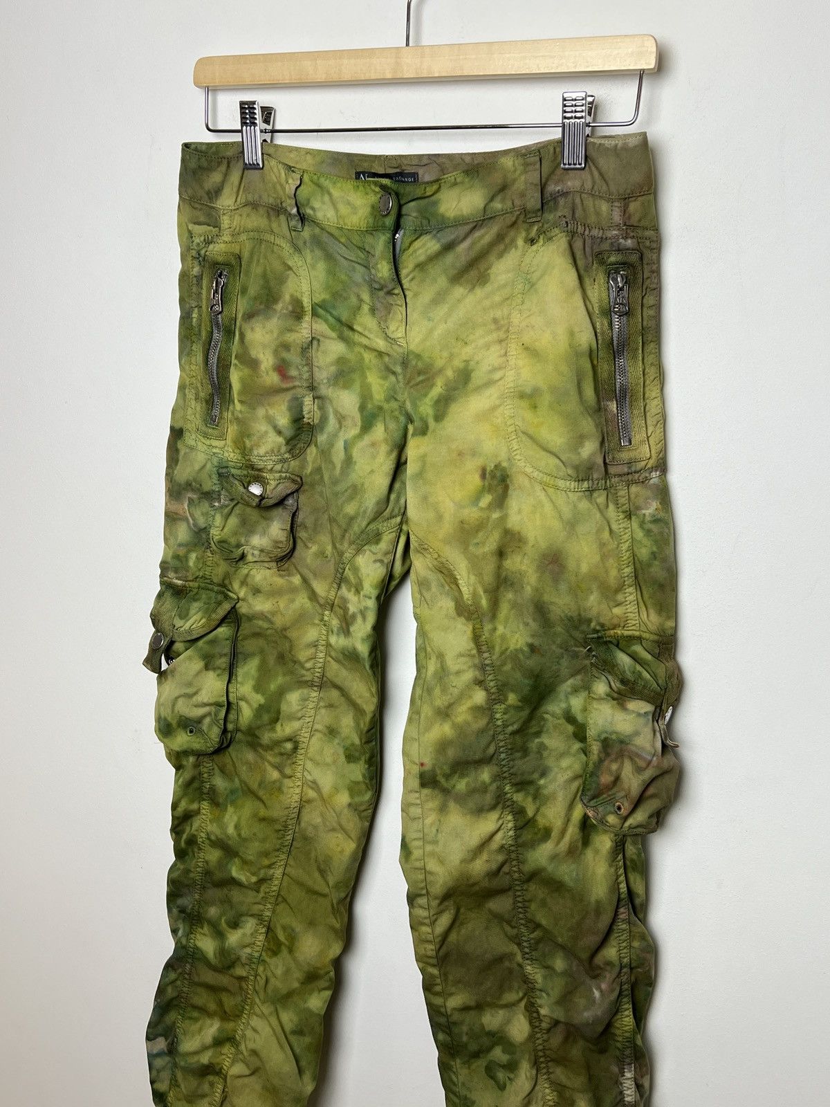Giorgio Armani armani tie dye cargo camo multipocket army pants Size US 28 / EU 44 - 2 Thumbnail