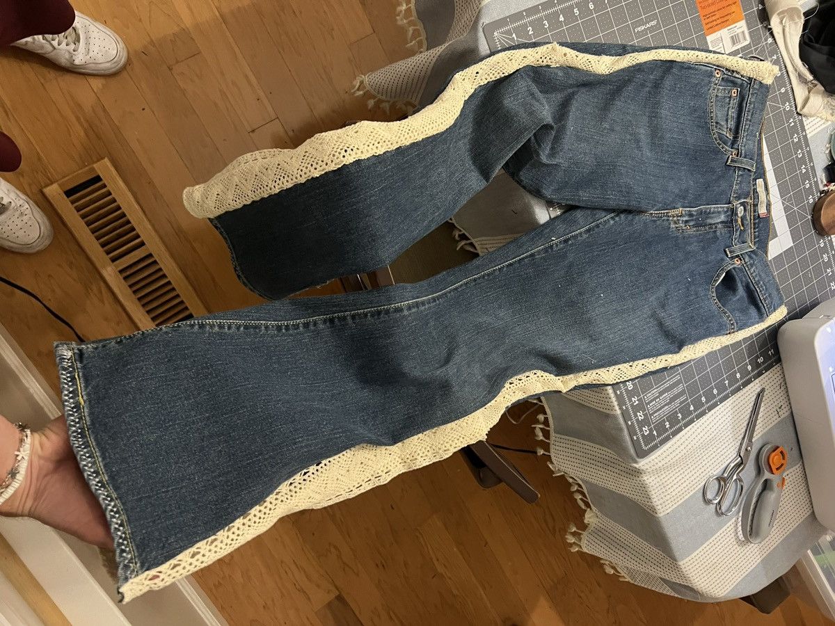 Handmade flare jean Size 28" / US 6 / IT 42 - 4 Thumbnail