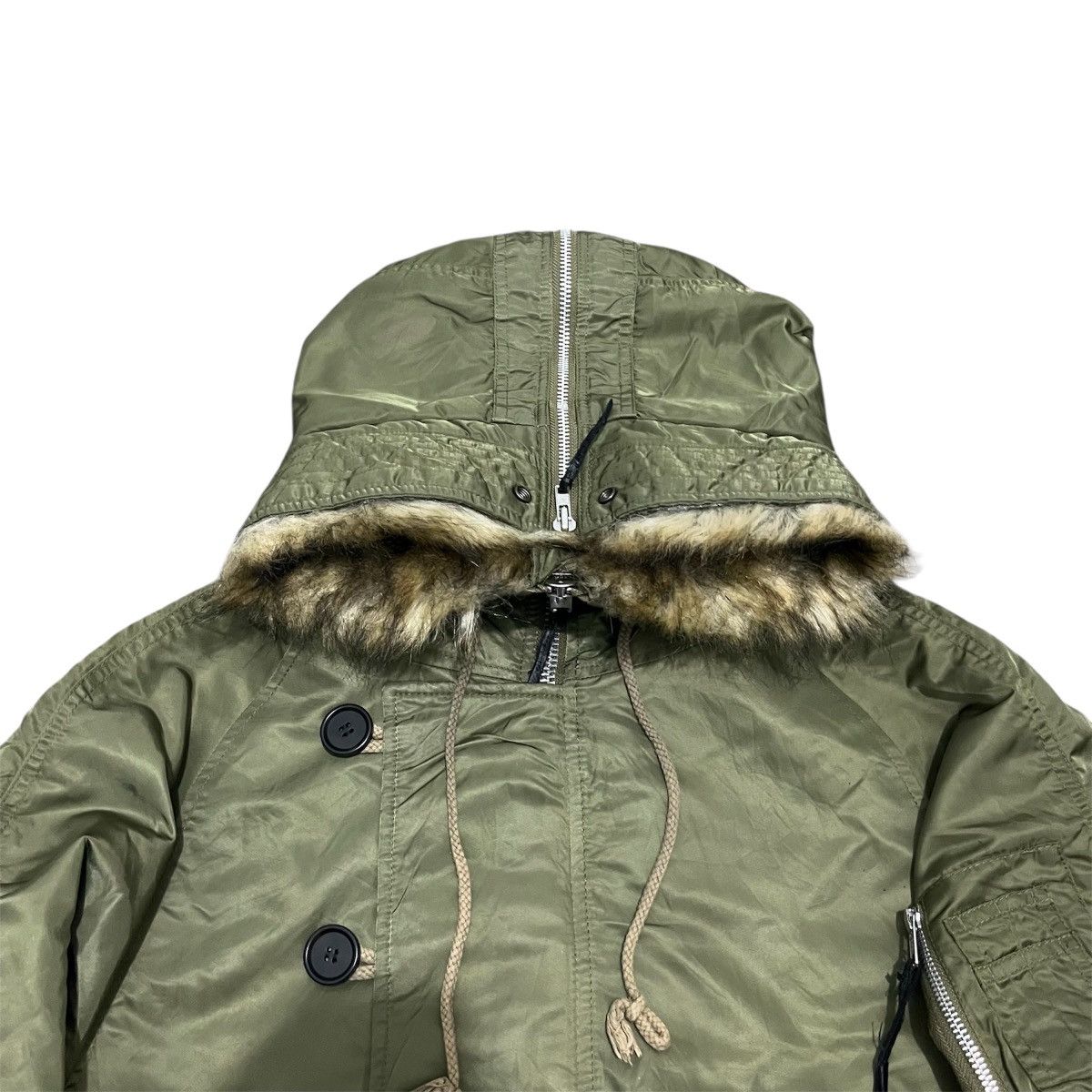 Alpha Industries Jeanasis Alternative Alpha Industries N2B Fur Bomber Jacket Size US XL / EU 56 / 4 - 8 Thumbnail