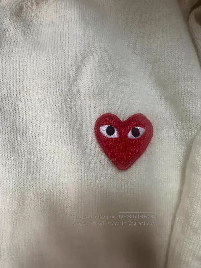 Comme des Garcons Comme des Garcons White short-sleeved knit cardigan Size XS / US 0-2 / IT 36-38 - 3 Thumbnail