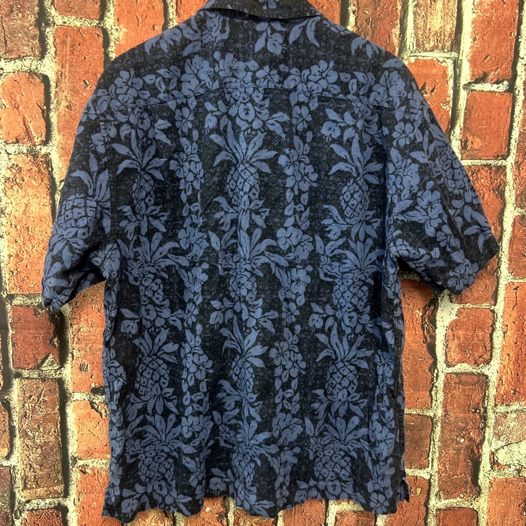 Eddie Bauer Eddie Bauer Shirt Adult Large Blue All Over Print Map Linen Cotton Mens Size US L / EU 52-54 / 3 - 3 Thumbnail