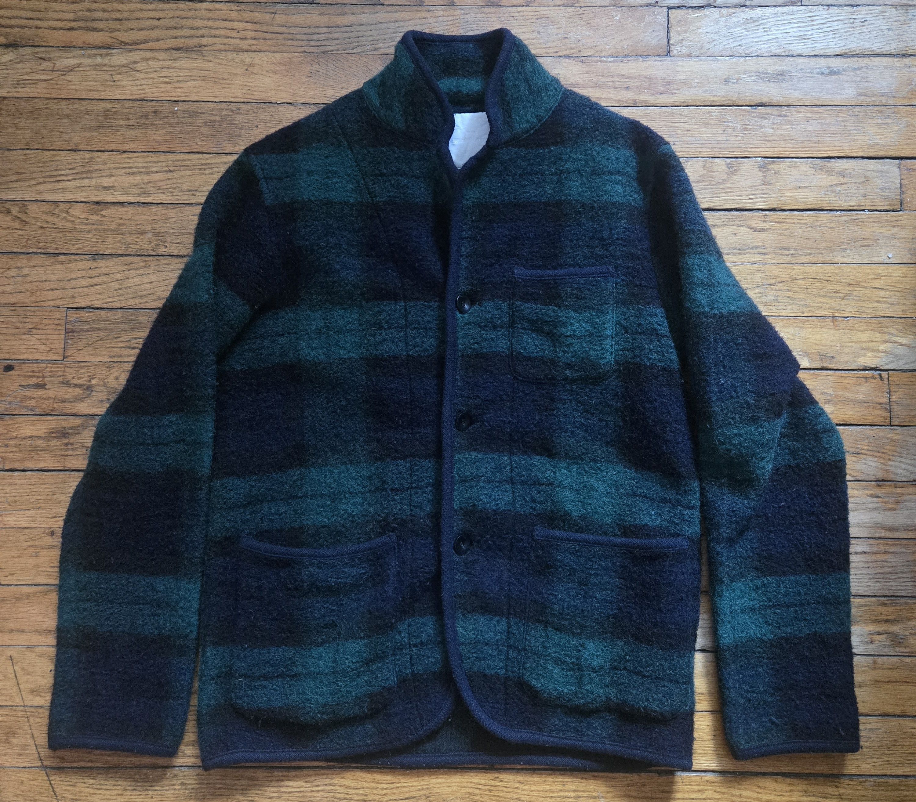 White Mountaineering White Mountaineering AW12 M/1 Black Watch Wool Piped Jacket Size US M / EU 48-50 / 2 - 1 Thumbnail