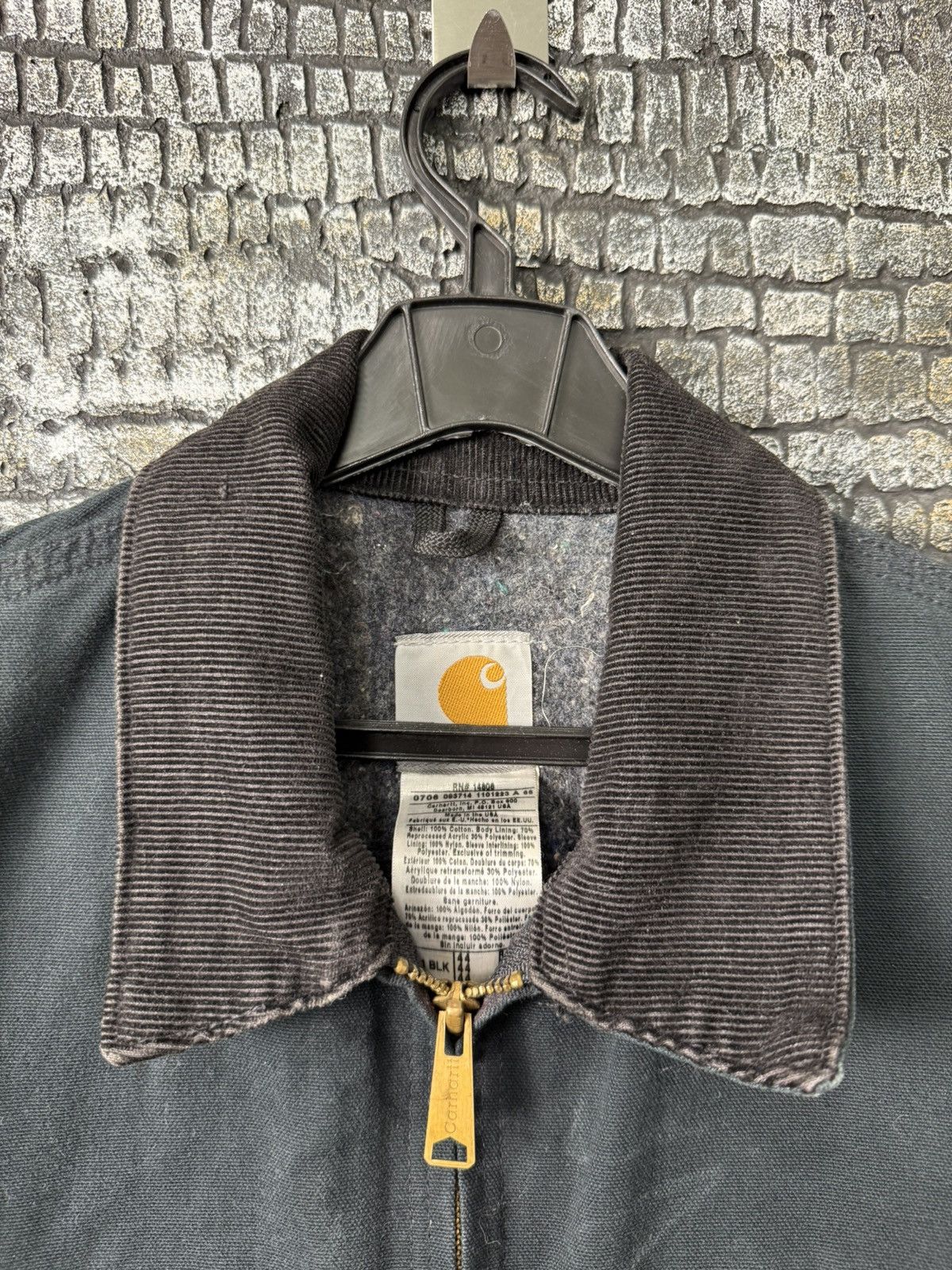 Carhartt Carhartt Detroit Jacket Black ATR Lime Maintenance Services Size US L / EU 52-54 / 3 - 9 Thumbnail