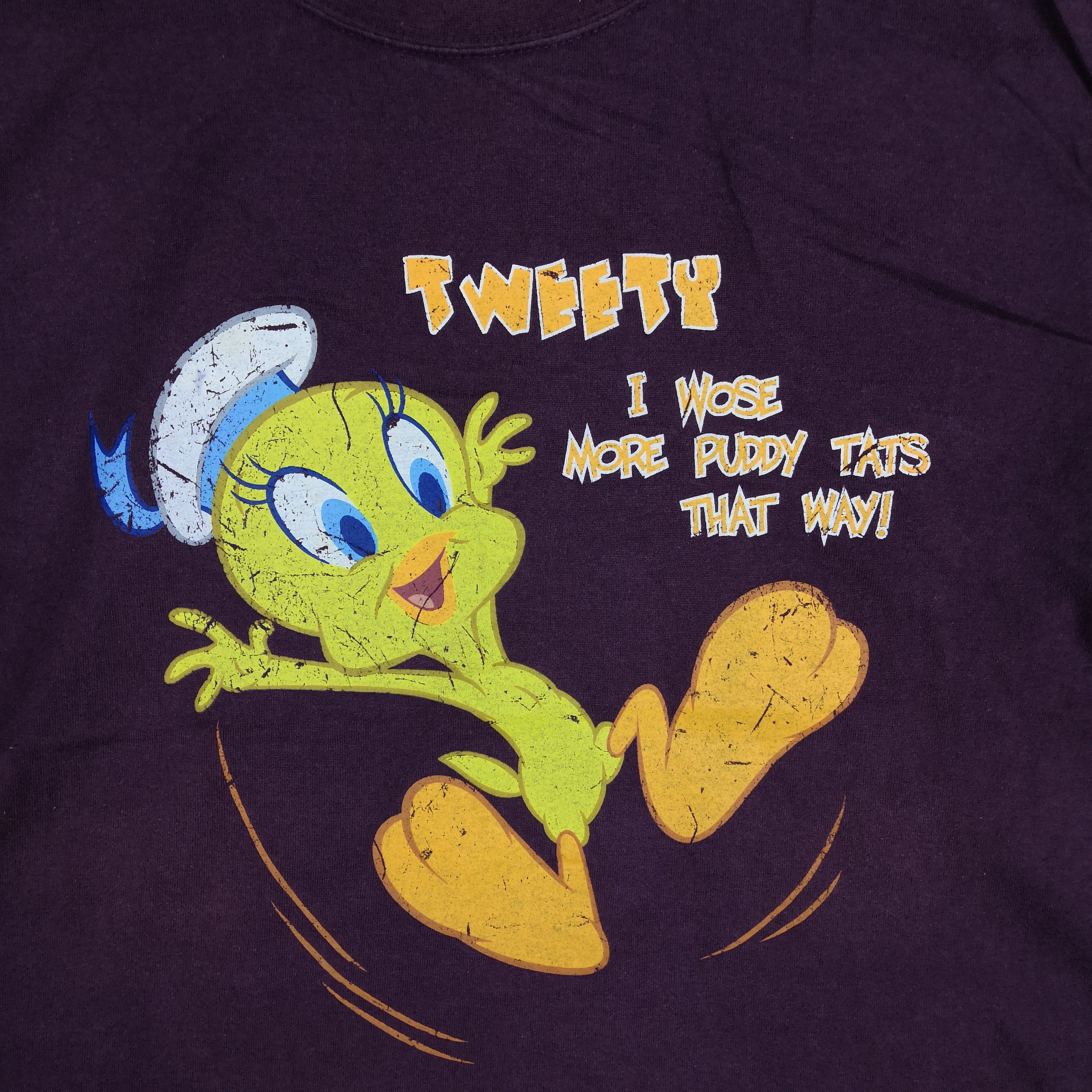 Cartoon Network Vintage Y2K Looney Tunes T-Shirt Tweety Cartoon Warner Bros Size US M / EU 48-50 / 2 - 4 Thumbnail