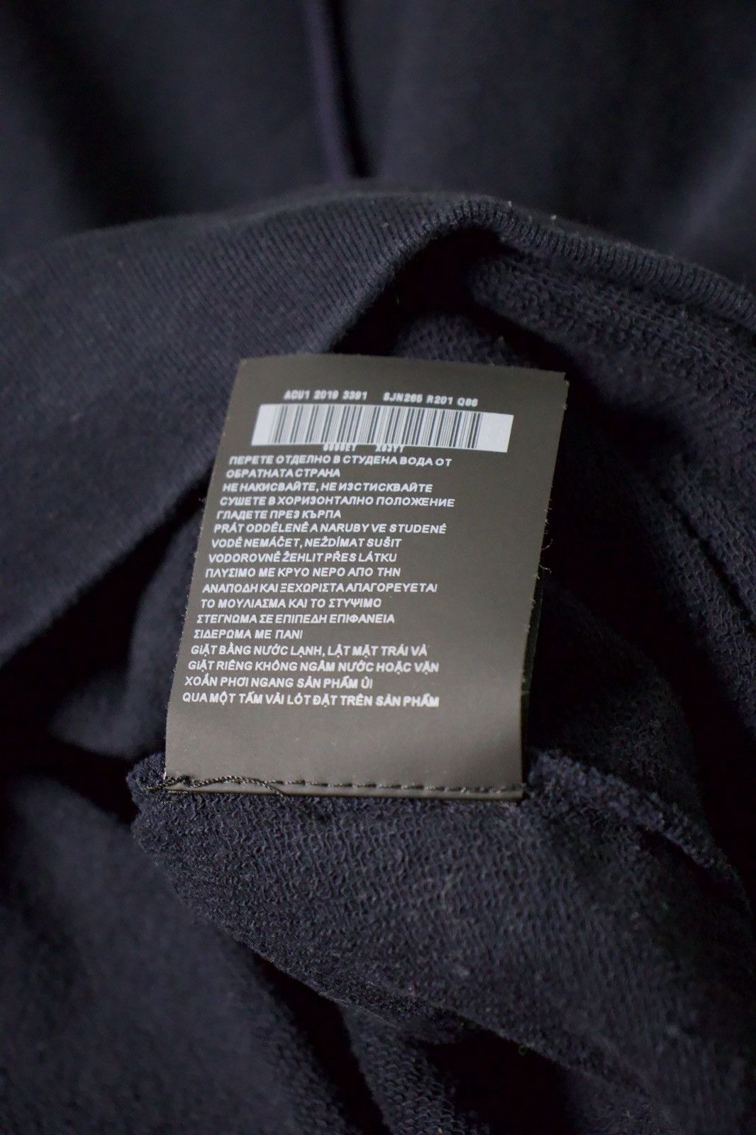 Prada Prada Luxury Black Tab Dark Blue Hoodie Rare Piece Size US XL / EU 56 / 4 - 16 Thumbnail