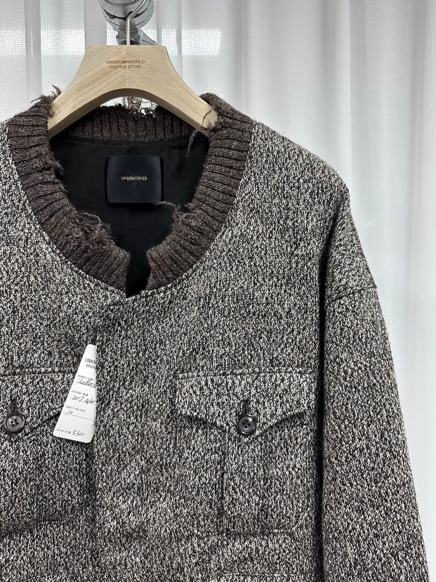 Undercover Undercover 17AW Wool Dissolve Knit Oversized Jacket Size US L / EU 52-54 / 3 - 3 Thumbnail
