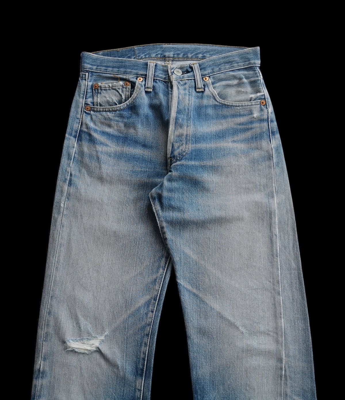 Levi's 70s - 80s Vintage Levis Button Stamp 6 Selvedge Denim Jeans Size US 27 - 5 Thumbnail
