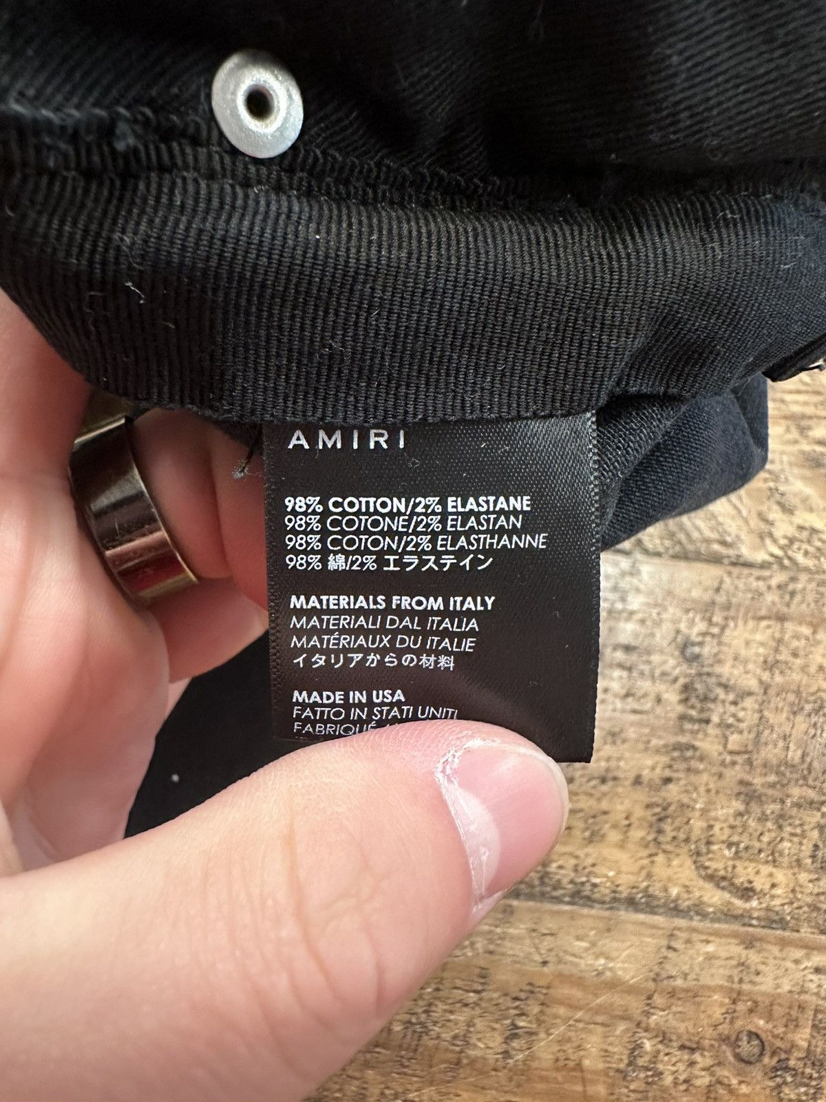 Amiri Amiri White Paint Splatter Black Denim Jeans Size 30 Size US 30 / EU 46 - 6 Thumbnail