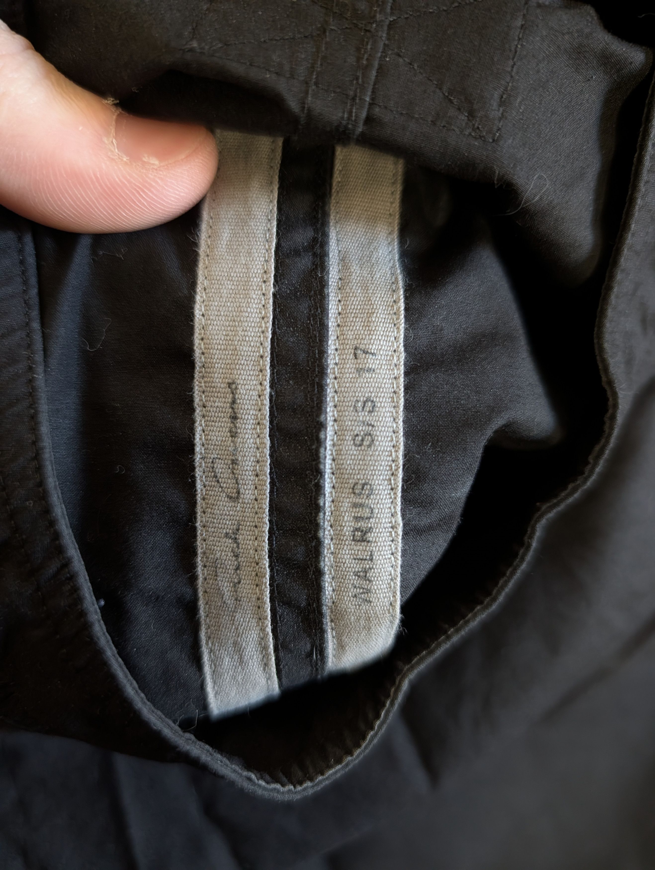 Rick Owens WALRUS '17 Brushes Cotton S/S Smock Shirt Black Size US S / EU 44-46 / 1 - 5 Thumbnail