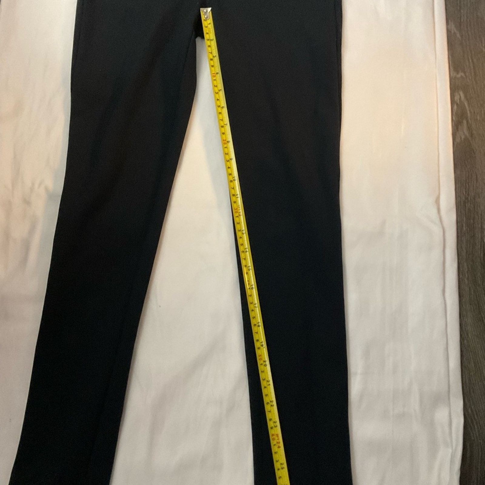 Vince Vince Career Workwear Mid Rise Pants 6 Black Ponte Stretch Size 28" / US 6 / IT 42 - 8 Thumbnail