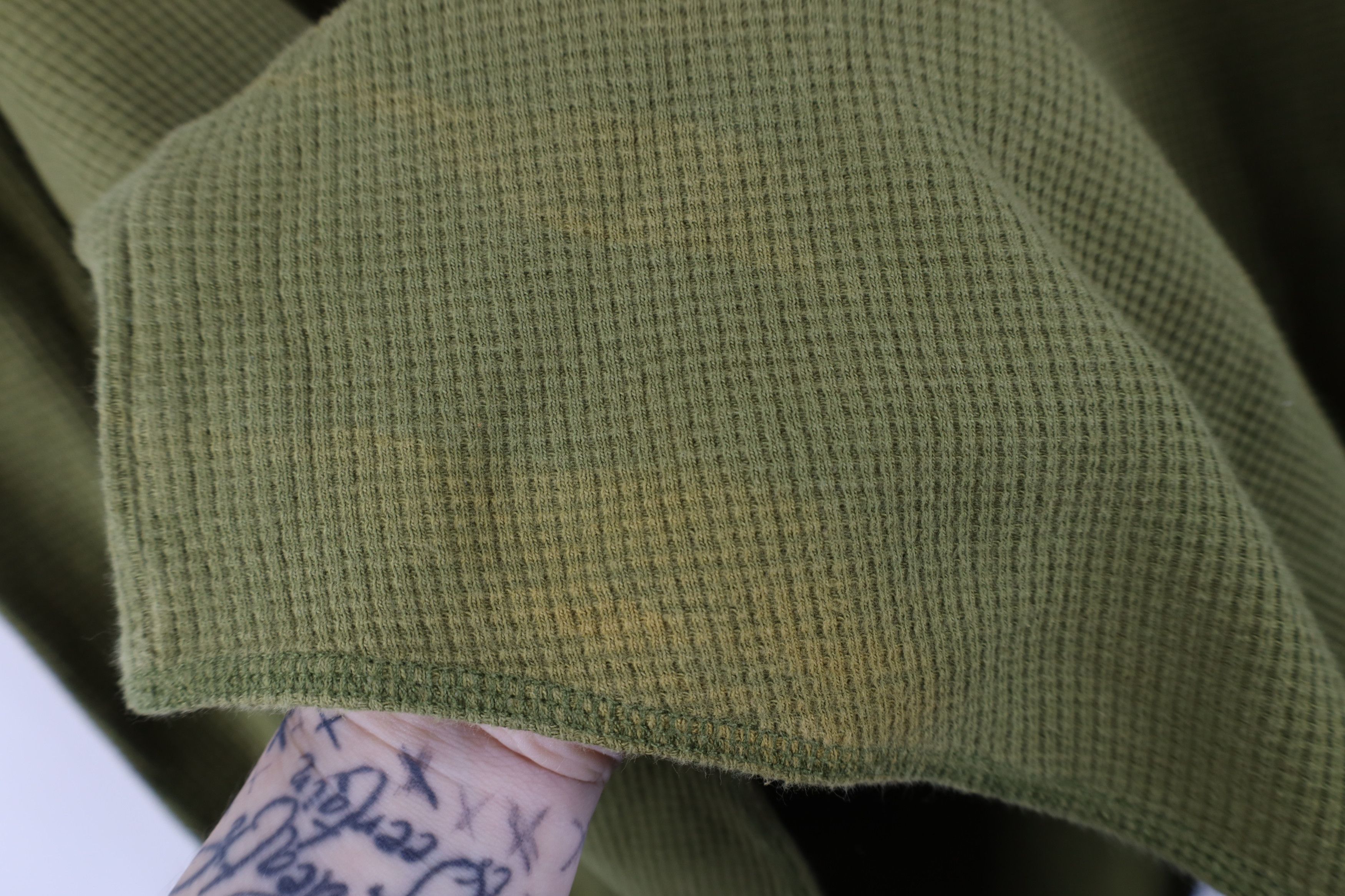Eddie Bauer Vintage Eddie Bauer Thermal Waffle Knit T-Shirt Green Size US L / EU 52-54 / 3 - 5 Thumbnail