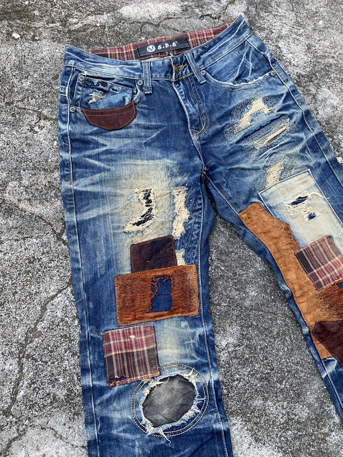 Japanese Brand Japanese Brand SDS Patchwork Kapital Inspired Size US 29 - 5 Thumbnail