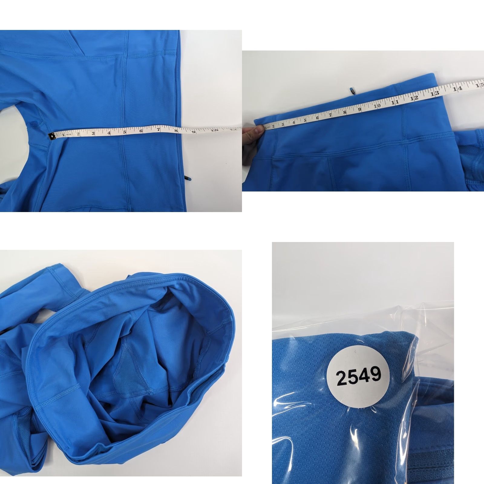 Lululemon Lululemon Blue Speed Tight Luxtreme Ruched Ankle Leggings Women 26” Size 26" / US 2 / IT 38 - 8 Thumbnail