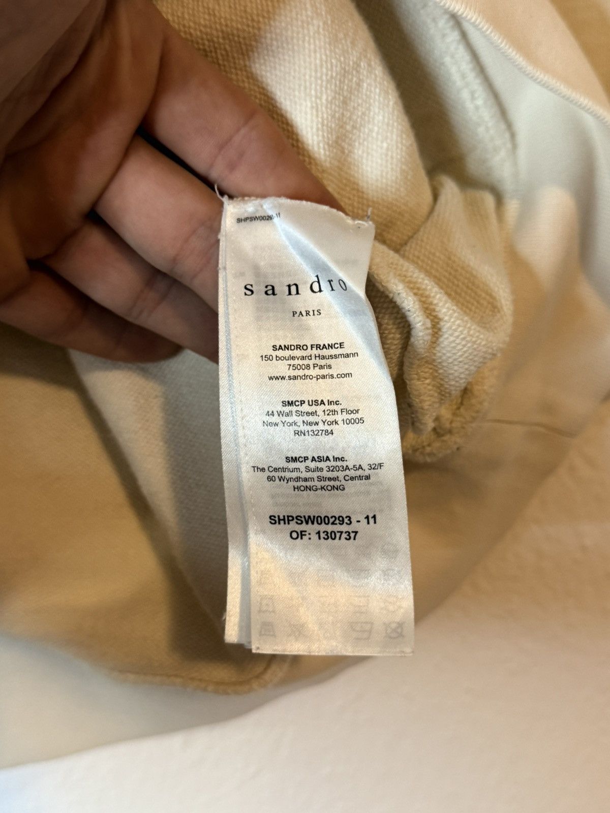 Sandro Sandro Paris “Take It Easy” Hoodie / Cream Size US M / EU 48-50 / 2 - 6 Thumbnail