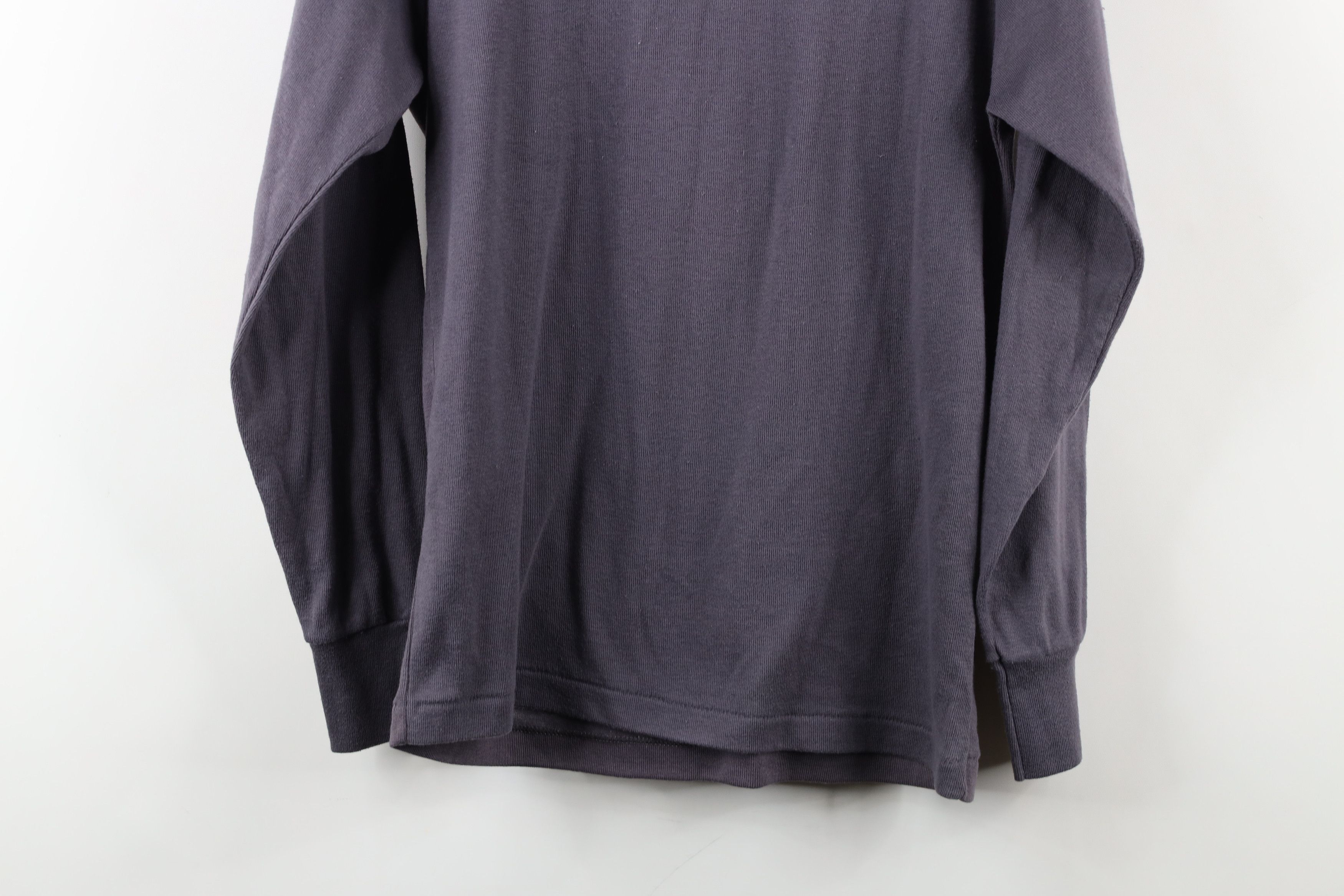 Vintage Vintage 70s Streetwear Ribbed Turtleneck T-Shirt Gray USA Size US M / EU 48-50 / 2 - 12 Thumbnail