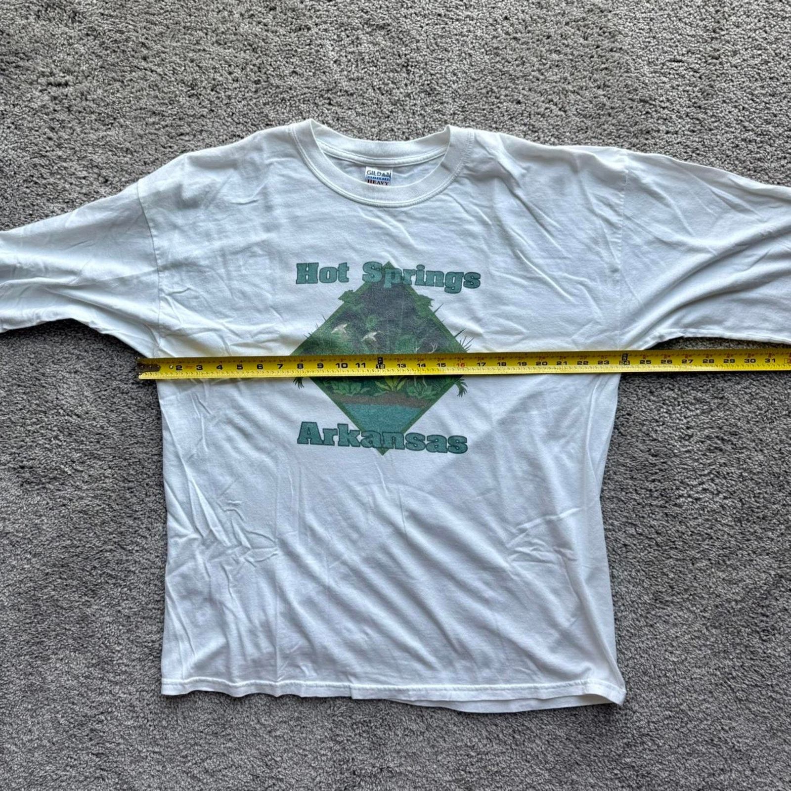 Gildan Vintage Arkansas Hot Springs XL Long Sleeve Tee Size US XL / EU 56 / 4 - 2 Thumbnail
