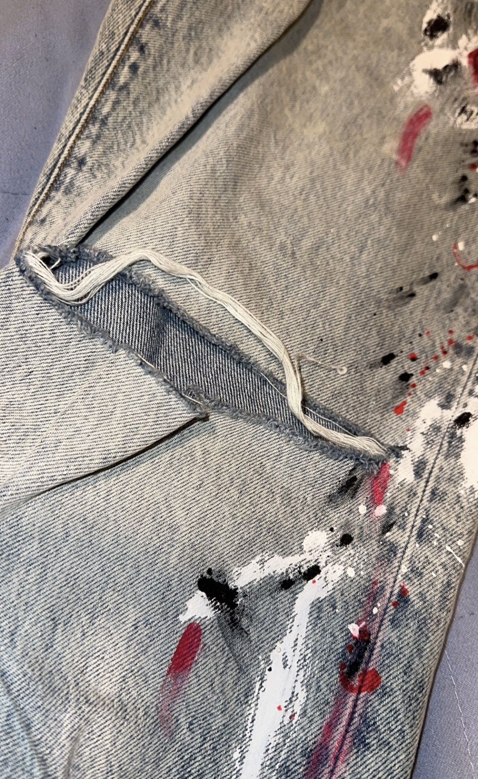 Amiri Amiri Painted Jeans Size US 34 / EU 50 - 2 Thumbnail