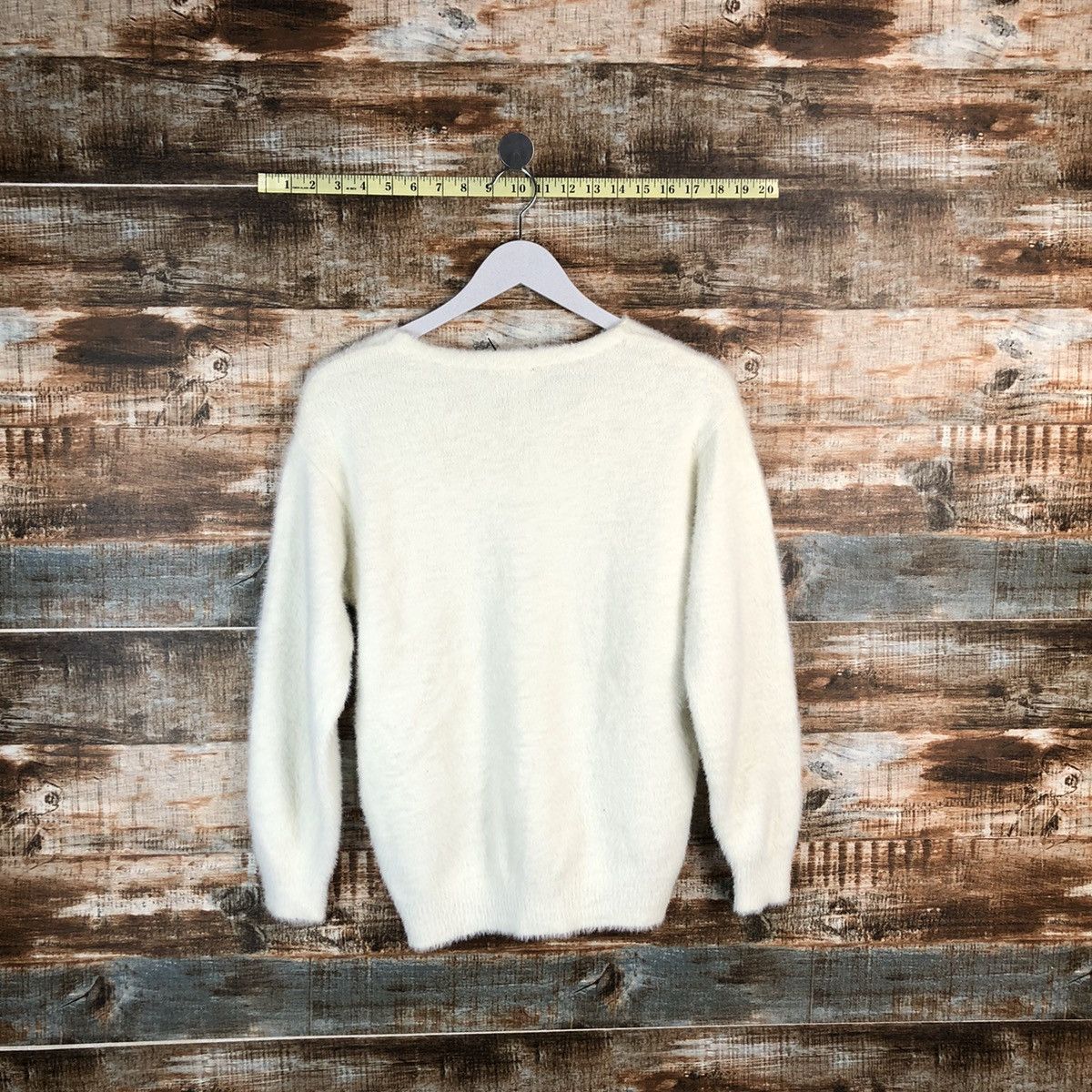 Vintage Dre Skip White mohair shaggy Knitwear #A1721 Size M / US 6-8 / IT 42-44 - 12 Thumbnail