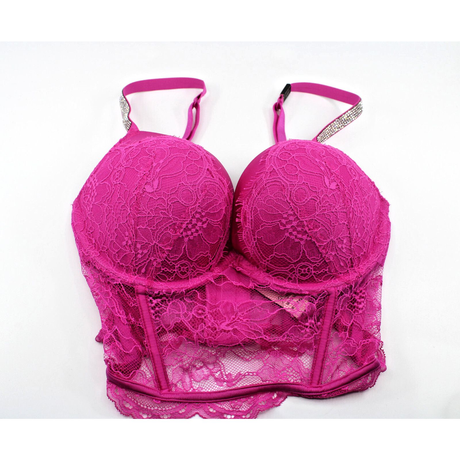 Victoria's Secret New VICTORIA’S SECRET Plunge Bombshell Push Up Corset 32D Size ONE SIZE - 2 Thumbnail