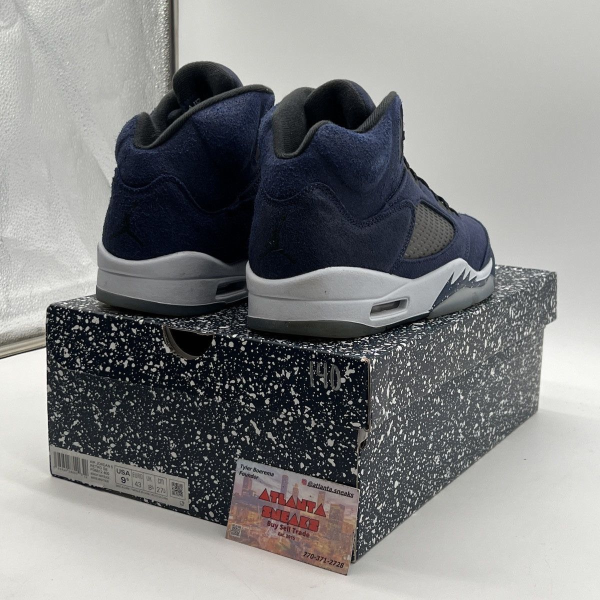 Jordan Brand Air Jordan 5 midnight navy Size US 9.5 / EU 42-43 - 5 Thumbnail