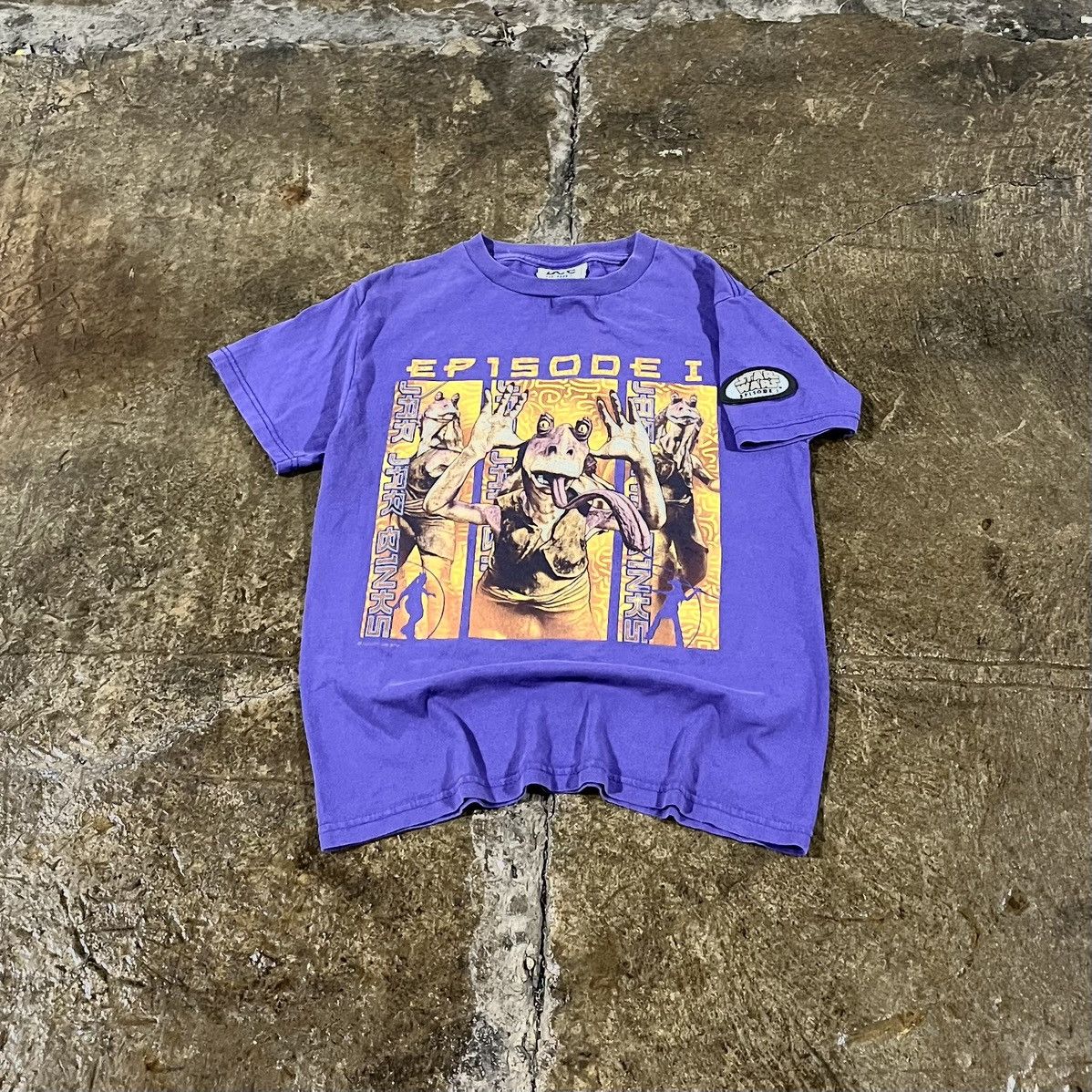 Star Wars × Vintage Crazy Vintage Star Wars Episode One Jar Jar Binks Tee Shirt Size US S / EU 44-46 / 1 - 1 Thumbnail