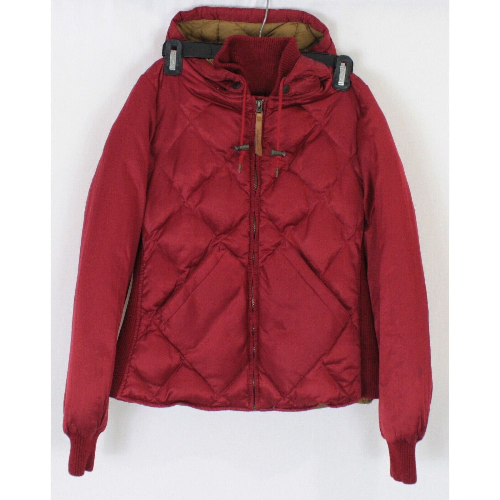 Eddie Bauer × Vintage Vintage Eddie Bauer Down Puffer Jacket Petite S Red Quilted Size S / US 4 / IT 40 - 1 Thumbnail
